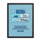 John 16:33 - Bible Verse, in me you may have peace Enhanced Matte Paper Framed Poster