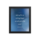 Joshua 24:15 Bible Verse, choose today Enhanced Matte Paper Framed Poster