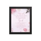 Isaiah 41:10 - Bible Verse, God will strengthen you Framed Poster