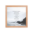 Joshua 1:9 Bible Verse, Do not be afraid Enhanced Matte Paper Framed Poster