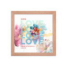 1 John 4:19 - Bible Verse, We Love Him Framed Poster