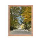 Prov 3:6, Bible Verse, Fall Road Framed Poster