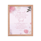 Isaiah 41:10 - Bible Verse, God will strengthen you Framed Poster