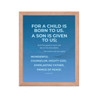 Isaiah 9:6 - Bible Verse, Everlasting Father Enhanced Matte Paper Framed Poster