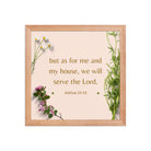 Joshua 24:15 Bible Verse, your fathers Enhanced Matte Paper Framed Poster