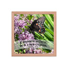 2 Cor. 5:17 Bible Verse, Butterfly Framed Poster