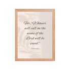 Romans 10:13 Bible Verse, Whoever Enhanced Matte Paper Framed Poster