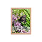 2 Cor. 5:17 Bible Verse, Butterfly Framed Poster