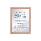 Isaiah 40:31 - Bible Verse, Wings like Eagles Framed Poster