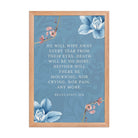 Revelation 21:4 Bible Verse, every tear Enhanced Matte Paper Framed Poster