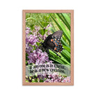 2 Cor. 5:17 Bible Verse, Butterfly Framed Poster