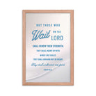 Isaiah 40:31 - Bible Verse, Wings like Eagles Framed Poster