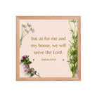 Joshua 24:15 Bible Verse, your fathers Enhanced Matte Paper Framed Poster