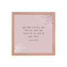 Jeremiah 29:13 - Bible Verse, you search Enhanced Matte Paper Framed Poster