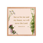 Joshua 24:15 Bible Verse, your fathers Enhanced Matte Paper Framed Poster