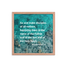 Matt 28:19 - Bible Verse, Make Disciples Enhanced Matte Paper Framed Poster