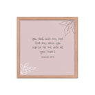 Jeremiah 29:13 - Bible Verse, you search Enhanced Matte Paper Framed Poster