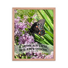 2 Cor. 5:17 Bible Verse, Butterfly Framed Poster