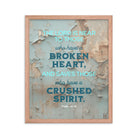 Psalm 34:18 - Bible Verse, The LORD is Near Framed Poster