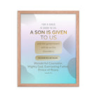 Isaiah 9:6 - Bible Verse, Wonderful Counselor Enhanced Matte Paper Framed Poster