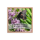 2 Cor. 5:17 Bible Verse, Butterfly Framed Poster