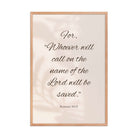 Romans 10:13 Bible Verse, Whoever Enhanced Matte Paper Framed Poster