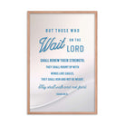 Isaiah 40:31 - Bible Verse, Wings like Eagles Framed Poster