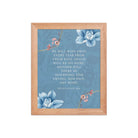 Revelation 21:4 Bible Verse, every tear Enhanced Matte Paper Framed Poster