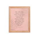 Revelation 21:4 Bible Verse, their eyes Enhanced Matte Paper Framed Poster