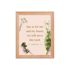 Joshua 24:15 Bible Verse, your fathers Enhanced Matte Paper Framed Poster