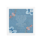 Revelation 21:4 Bible Verse, every tear Enhanced Matte Paper Framed Poster