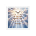 John 14:26 Bible Verse Father Enhanced Matte Paper Framed Poster White 10″×10″
