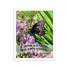 2 Cor. 5:17 Bible Verse, Butterfly Framed Poster