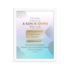 Isaiah 9:6 - Bible Verse, Wonderful Counselor Enhanced Matte Paper Framed Poster