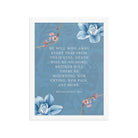 Revelation 21:4 Bible Verse, every tear Enhanced Matte Paper Framed Poster