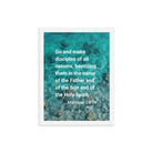 Matt 28:19 - Bible Verse, Make Disciples Enhanced Matte Paper Framed Poster