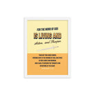 Heb 4:12 - Bible Verse, living and active Enhanced Matte Paper Framed Poster