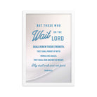 Isaiah 40:31 - Bible Verse, Wings like Eagles Framed Poster