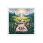 John 14:6 Bible Verse The Truth Enhanced Matte Paper Framed Poster White 14″×14″