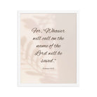 Romans 10:13 Bible Verse, Whoever Enhanced Matte Paper Framed Poster