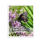 2 Cor. 5:17 Bible Verse, Butterfly Framed Poster