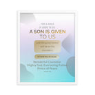 Isaiah 9:6 - Bible Verse, Wonderful Counselor Enhanced Matte Paper Framed Poster