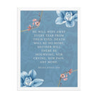 Revelation 21:4 Bible Verse, every tear Enhanced Matte Paper Framed Poster