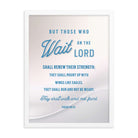 Isaiah 40:31 - Bible Verse, Wings like Eagles Framed Poster