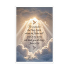 John 14:26 Bible Verse Counselor Enhanced Matte Paper Framed Poster White 24″×36″
