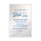 Isaiah 40:31 - Bible Verse, Wings like Eagles Framed Poster