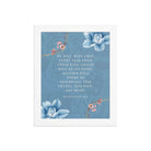 Revelation 21:4 Bible Verse, every tear Enhanced Matte Paper Framed Poster