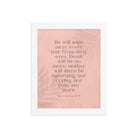 Revelation 21:4 Bible Verse, their eyes Enhanced Matte Paper Framed Poster