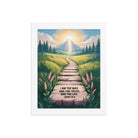 John 14:6 Bible Verse The Truth Enhanced Matte Paper Framed Poster White 8″×10″
