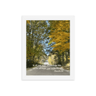 Prov 3:6, Bible Verse, Fall Road Framed Poster